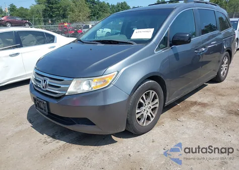 2011 Honda Odyssey Ex-L из США, поврежденный, VIN 5FNRL5H6XBB101748